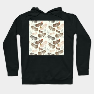 Australian Native Scrub Turkey Pattern Hoodie